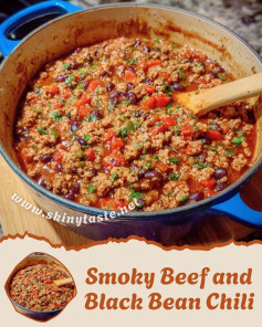 Smoky Beef and Black Bean Chili