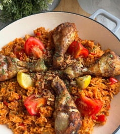 Spiced Chicken Delight with Aromatic Rice