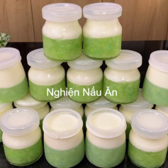 Sữa Chua Cốm Dẻo Xanh Mướt, Ngọt Ngào Vị Thu