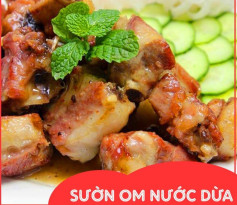 Sườn Non Om Nước Cốt Dừa Thơm Ngậy