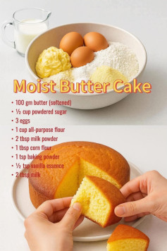 Super Soft Moist Butter Cake