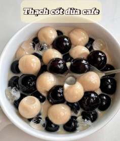 Thạch Cốt Dừa Cafe Mát Lạnh Ngọt Ngào