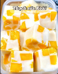 Thạch Xoài Mát Lạnh Hương Sữa Dừa Ngọt Ngào