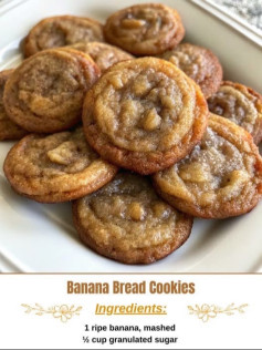 The Best Banana Bread Cookies (6 ingredients!)