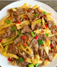 Thịt Lợn Xào Măng Cay Thơm Lừng Gia Vị