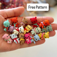 Tiny Crochet Animals Pattern for Beginners - Free and Easy