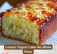 To make a delicious lemon yogurt cake without white flour