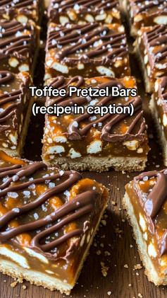 Toffee Pretzel Bars