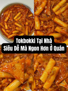 tokbokii tại nhà siêu dễ mà ngon hơn ở quán