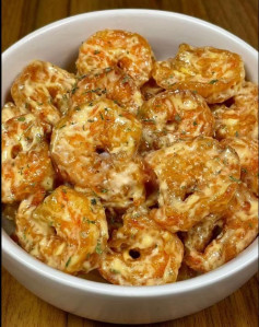 Tôm Viên Giòn Sốt Wasabi Đậm Đà