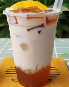 Trà Thạch Đào Kem Béo Ngọt Ngào Tươi Mát