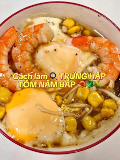 🍳 TRỨNG HẤP TÔM NẤM BẮP 🦐🥬🌽
