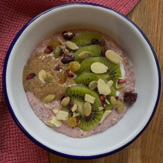 Tươi Mát Yến Mạch Kiwi Hạnh Nhân Cho Buổi Sáng Khỏe