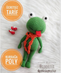 Ücretsiz Kurbağa Poly Amigurumi Tarifi