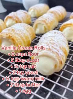Vanilla Cream Rolls