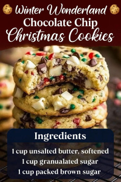 Winter Wonderland Chocolate Chip Christmas Cookies