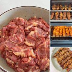 Xiên Nướng Thịt Vai Giòn Thơm Lừng, Đậm Đà Gia Vị