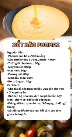 xốt xào phomai