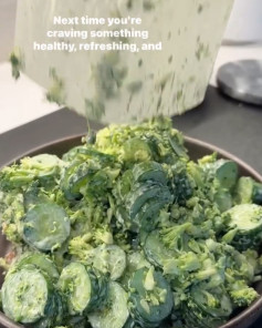 Zesty Lime Avocado Crunch Salad with Fresh Herbs