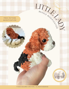 Adorable Beagle Crochet Pattern for Little Lady Modification