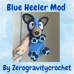Adorable Blue Heeler Crochet Pattern by Zerogravitycrochet