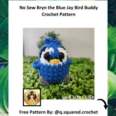 Adorable Blue Jay Crochet Pattern - No Sewing Required