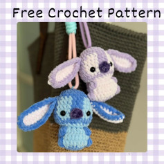 Adorable Bunny Keychain Free Crochet Pattern for Beginners