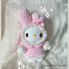 Adorable Crochet Bunny Amigurumi Free Pattern for Beginners
