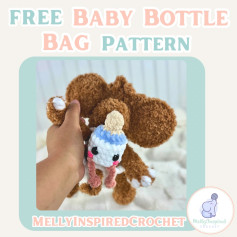 Adorable Free Crochet Pattern: Baby Bottle Bag