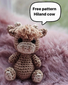Adorable Hiland Cow Crochet Pattern for Free Download