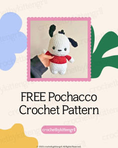 Adorable Pochacco Crochet Pattern for Beginners Free Download