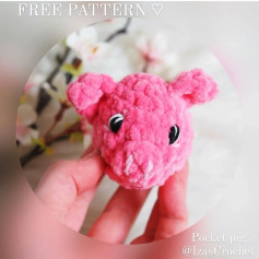 Adorable Pocket Pig Crochet Pattern - Free and Easy to Make