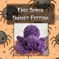 Adorable Purple Spider Crochet Pattern for Beginners