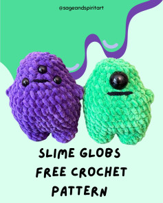Adorable Slime Globs Crochet Pattern for Creative Crafters