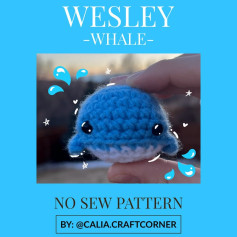 Adorable Wesley Whale Crochet Pattern Without Sewing Required