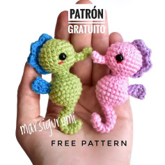 Amigurumi Seahorse Crochet Free Pattern for Beginners