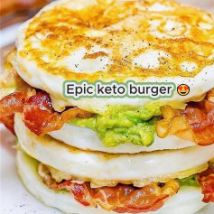 Avocado Bacon Egg Delight: A Keto Burger Twist