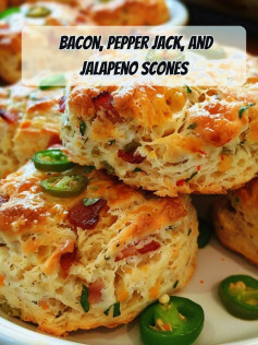 🥓 Bacon, Pepper Jack, and Jalapeno Scones 🌶️