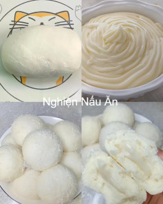 Bánh Bao Sữa Chua Dừa - Mềm Thơm Ngất Ngây