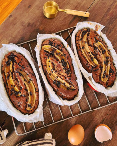 Bánh Chuối Nướng Giòn Rụm Hương Quế Chocolate