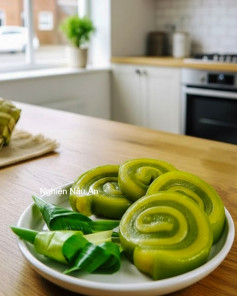 Bánh Da Lợn Lá Dứa Thơm Béo, Mềm Dai Ngọt Bùi