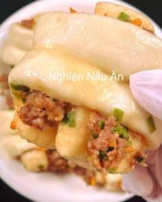 Bánh Hấp Thịt Bằm Hòa Quyện Thơm Ngon