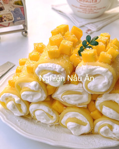 Bánh Kem Xoài Cuộn Mềm Mịn Ngọt Ngào