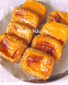 Bánh Khoai Lang Phô Mai Mè Rang Thơm Lừng