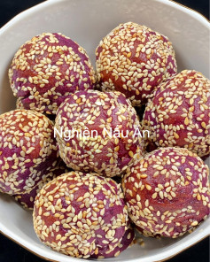 Bánh Mè Khoai Tím Dẻo Ngọt Thơm Lừng