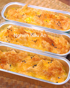 Bánh Mì Nướng Trứng Sữa Mè Đen Giòn Thơm