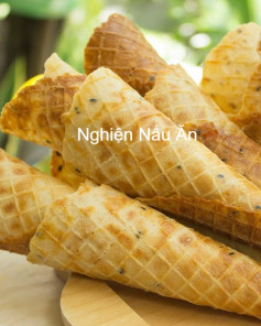Bánh Ốc Quế Sữa Trứng Mè Thơm Ngon