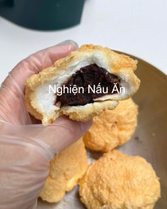 Bánh Trứng Bông Gòn Nhân Đậu Đỏ Nướng Thơm Ngon