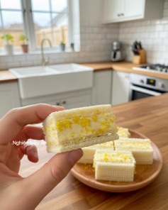 Bánh Xốp Kem Chanh Mát Lạnh Cho Ngày Hè Sảng Khoái