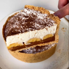 Banoffee de Banana e Doce de Leite com Chantilly e Cacau